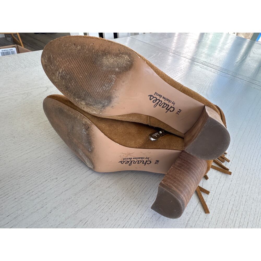 Charles David Boulder Boot Fringe Boho Western Su… - image 5